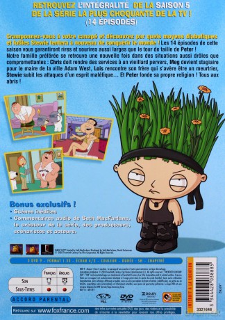 Family Guy Season 5 (Głowa rodziny) [3DVD]