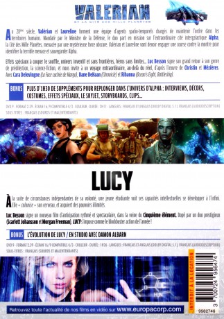 Valerian and the City of a Thousand Planets / Lucy (Valerian i Miasto Tysiąca Planet / Lucy) [2DVD]