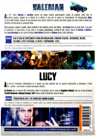 Valerian and the City of a Thousand Planets / Lucy (Valerian i Miasto Tysiąca Planet / Lucy) [2DVD]
