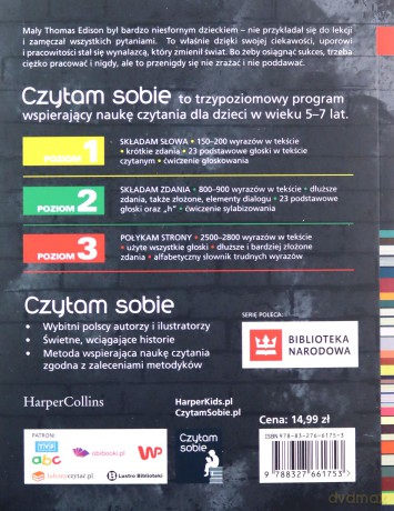 Edison. O wielkim wynalazcy. Czytam sobie. Poziom 3 - Ewa Nowak [KSIĄŻKA]