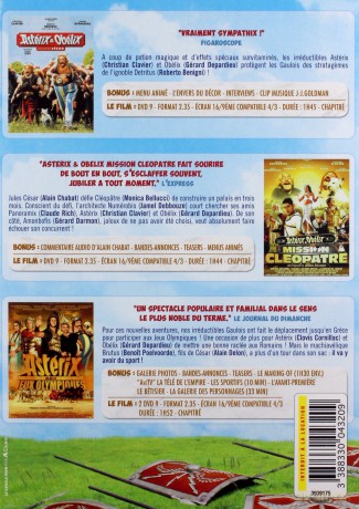 Asterix and Obelix Take on Caesar / Asterix & Obelix: Mission Cleopatra / Asterix at the Olympic Games (Asterix i Obelix kontra Cezar / Asterix i Obelix: Misja Kleopatra / Asterix na olimpiadzie) [BOX] [4DVD]