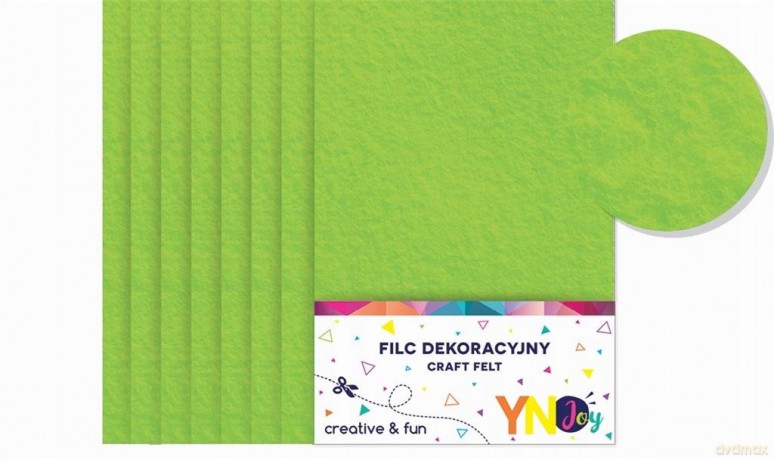 Filc do dekoracji c.zielony 8 szt. INTERDRUK