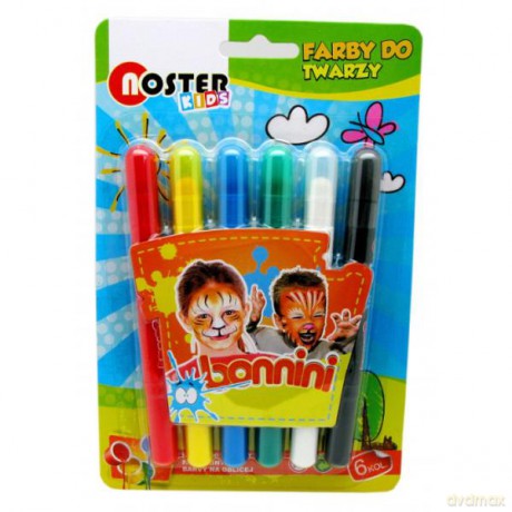 Farby do twarzy w sztyfcie blister NOSTER