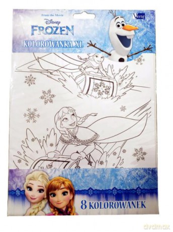PROMO Kolorowanka XL Frozen 8 arkuszy