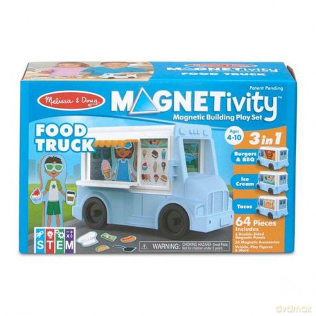 Magnetivity - Food Truck Zestaw magnetycznych klocków