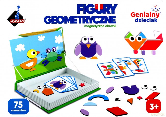 Układanka magnetyczna figury geometryczne