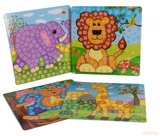 Piankowa wyklejanka zwierzątka