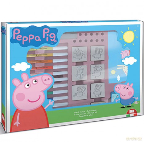 Pieczątki Maxi box Świnka Peppa Multiprint
