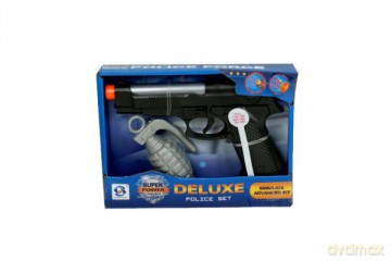 Pistolet z dźwiękami w pudełku