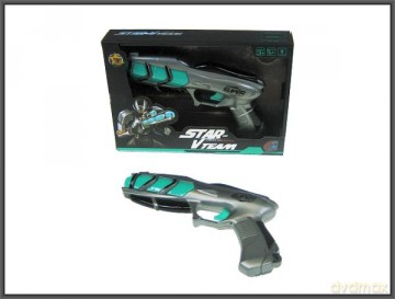 Pistolet laserowy 26 cm światło dźwięk HIPO
