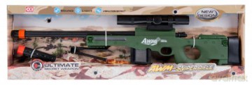 Karabin na baterie + akcesoria 68x24x6 cm