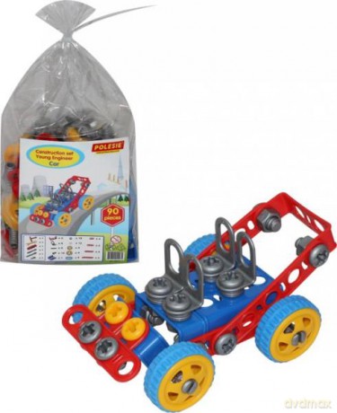 Polesie Zestaw "Wynalazca" - klocki Auto - 90 el. w worku