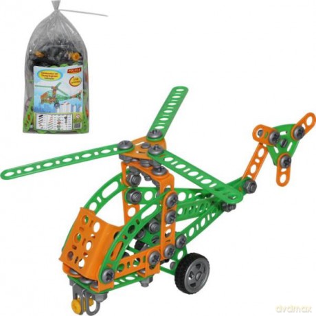 Polesie Zestaw klocków helikopter "Wynalazca" - 130 el. w worku