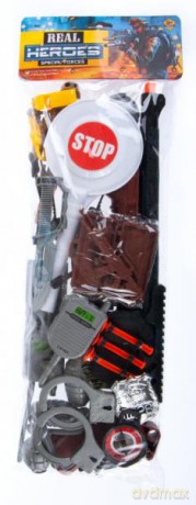 Zestaw policyjny z lizakiem 20x56 cm