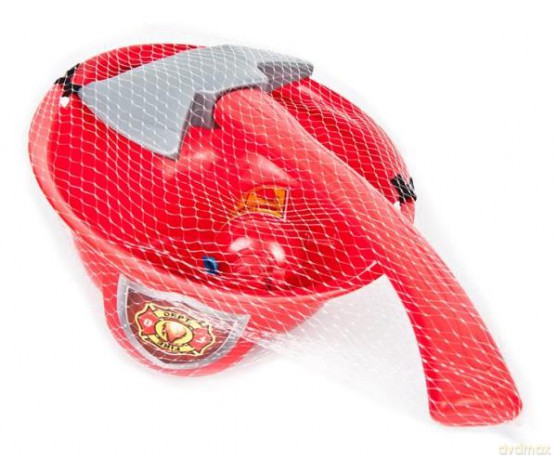 Zestaw strażacki + kask 19x31x12 cm