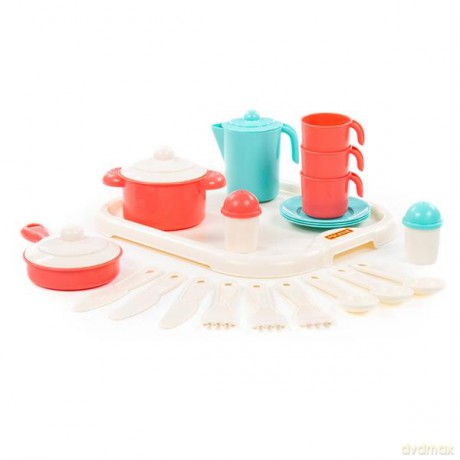 Polesie Zestaw naczyń "Nastka" z tacą w siatce