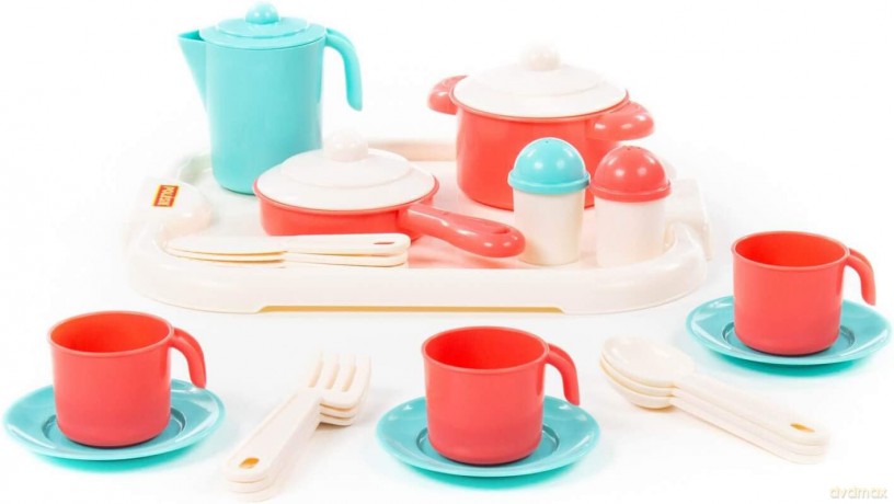 Polesie Zestaw naczyń "Nastka" z tacą w siatce