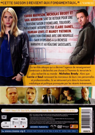 Homeland Season 3 [BOX] [4DVD]