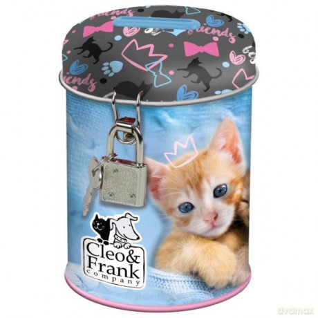 Skarbonka z kłódką Cleo i Frank