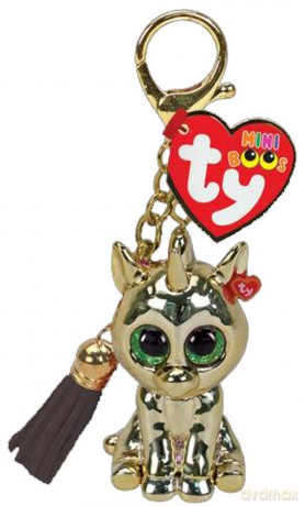 TY BEANIE BOOS Mini Boos Brelok GOLD złoty jednorożec