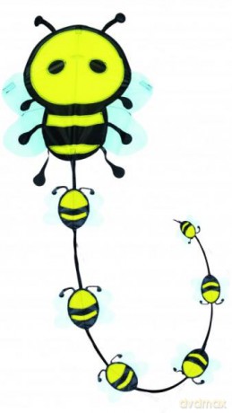 Latawiec Honey Bee 45x49 cm