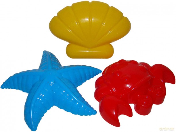 Polesie Foremki 3 szt. (krab, rozgwiazda, muszla)