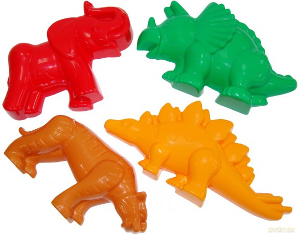 Polesie Foremki 4 szt. (tygrys, mamut, dinozaur)