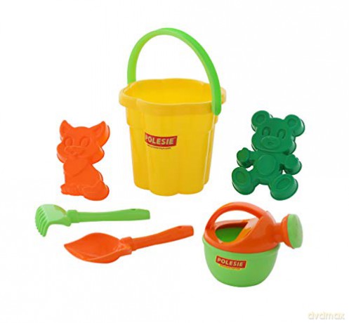 Polesie Zestaw wiaderko, łopatka, grabki, foremki, konewka