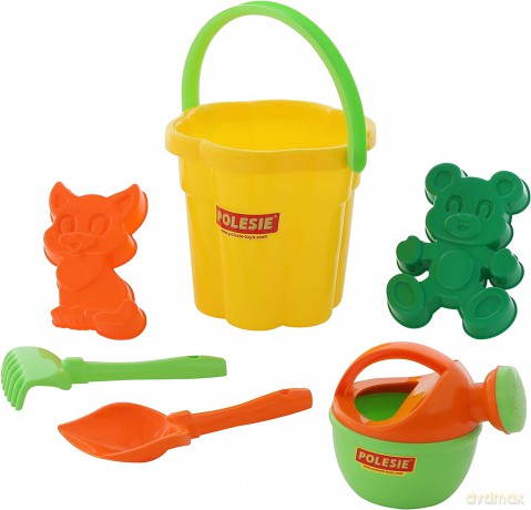 Polesie Zestaw wiaderko, łopatka, grabki, foremki, konewka