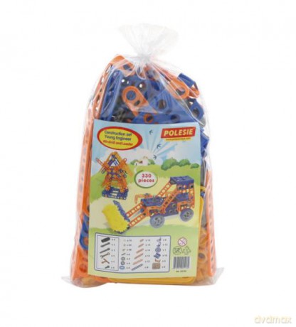 Polesie Zestaw Wynalazca: Młyn + Traktor-ładowarka - 330 el. w worku