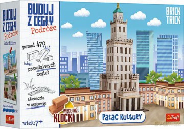 Brick Trick Buduj z cegły Podróże Pałac Kultury XL Trefl [KLOCKI]