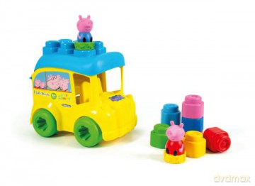 Clementoni Clemmy Wiaderko Autobus szkolny Świnki Peppy [KLOCKI]