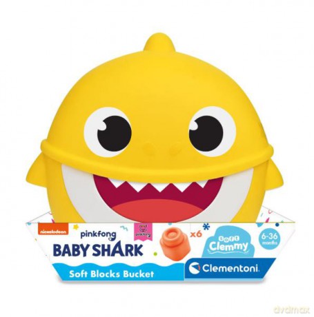 Clementoni Clemmy Wiaderko Baby Shark [KLOCKI]
