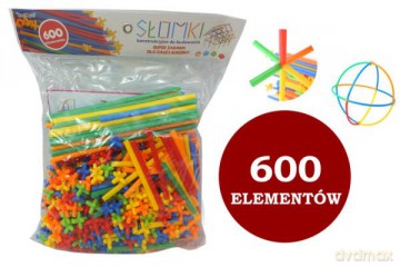 Klocki - Słomki 600 el. worek [KLOCKI]