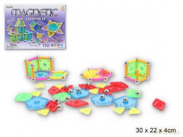Klocki magnetyczne 110 el. GAZELO [KLOCKI]