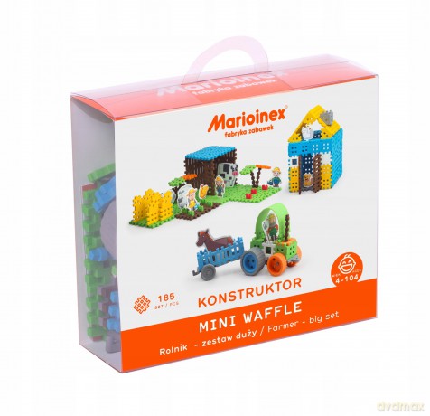 Klocki Wafle mini - Rolnik duży Marioinex [KLOCKI]