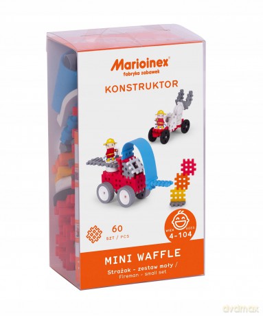Klocki Wafle mini - Strażak mały Marioinex [KLOCKI]