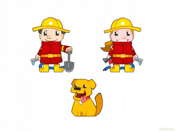 Klocki Wafle mini - Strażak średni Marioinex [KLOCKI]