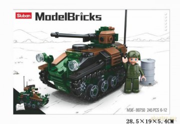 Klocki Wojsko 245 el. Sluban GAZELO [KLOCKI]