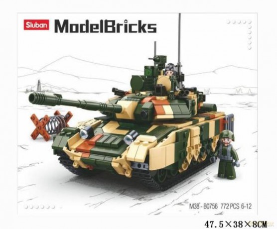 Klocki Wojsko 772 el. Sluban czołg GAZELO [KLOCKI]