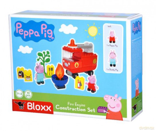 Klocki Wóz strażacki Świnki Peppy 40 el. PlayBIG BLOXX [KLOCKI]
