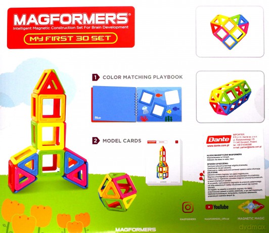 MAGFORMERS Klocki magnetyczne My First 30 el. [KLOCKI]