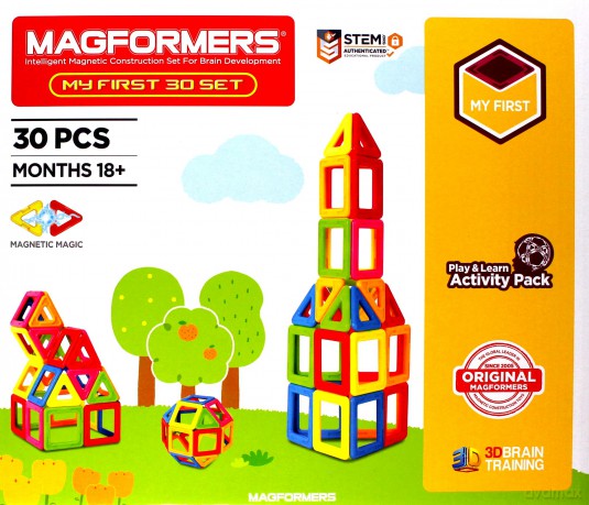 MAGFORMERS Klocki magnetyczne My First 30 el. [KLOCKI]