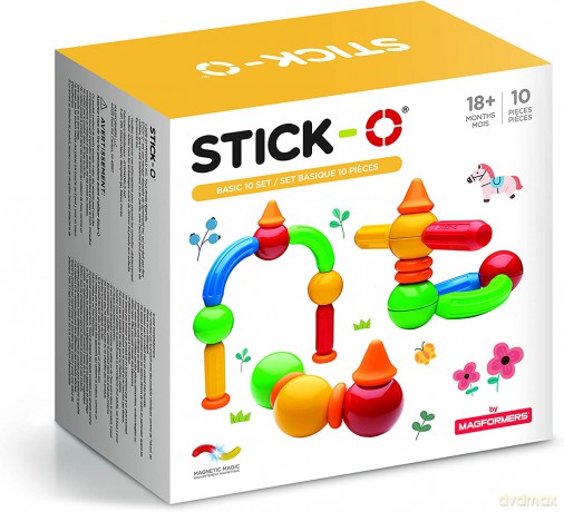 MAGFORMERS Klocki magnetyczne Stick-O Basic 10 el. [KLOCKI]