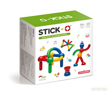 MAGFORMERS Klocki magnetyczne Stick-O Basic 20 el. [KLOCKI]