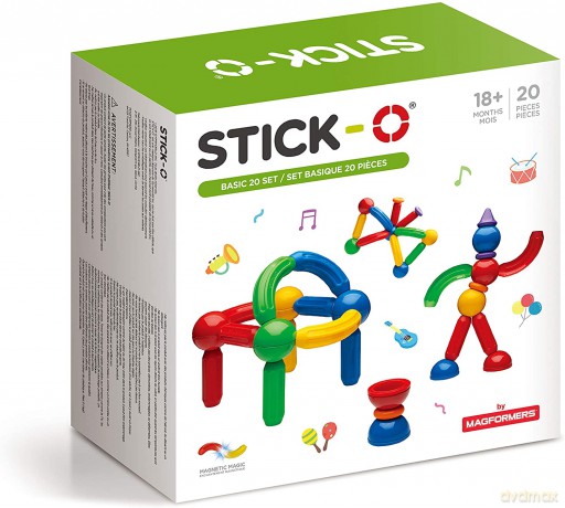 MAGFORMERS Klocki magnetyczne Stick-O Basic 20 el. [KLOCKI]