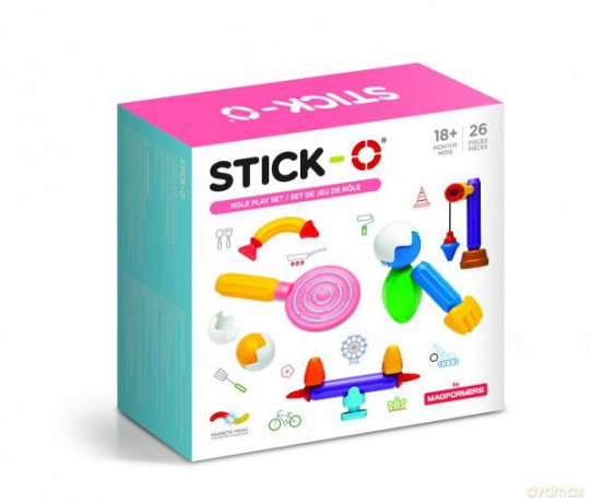 MAGFORMERS Klocki magnetyczne Stick-O zestaw kreatywny 26 el. [KLOCKI]