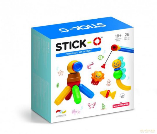 MAGFORMERS Klocki magnetyczne Stick-O zestaw wędkarski 26 el. [KLOCKI]
