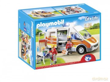 PLAYMOBIL Karetka ze światłem i dźwiękiem [KLOCKI]