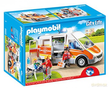 PLAYMOBIL Karetka ze światłem i dźwiękiem [KLOCKI]
